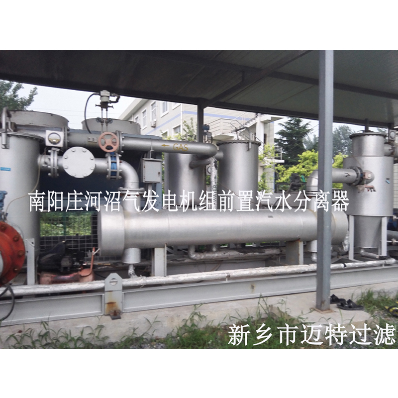 河南南陽垃圾沼氣發(fā)電廠燃燒機(jī)前氣體處理模塊，